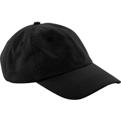 Afbeelding van Beechfield Unisex Laag Profiel 6 Panel Dad Cap (Pakket van 2) (Zwart)