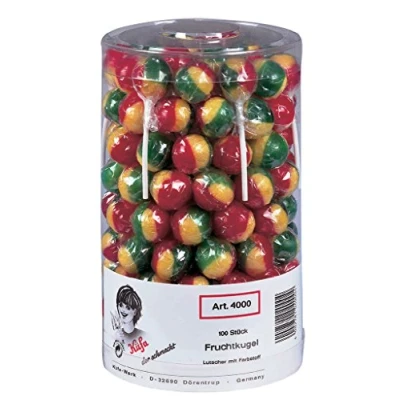 Afbeelding van Fruit Bal Lolly 100 Stuks