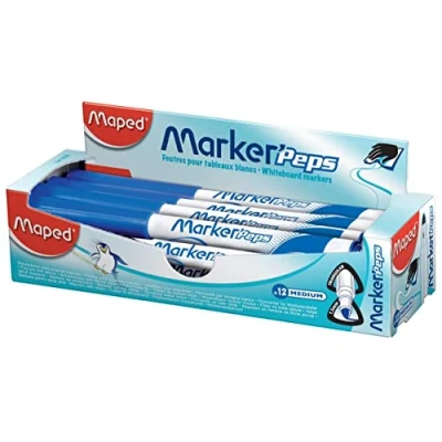 Afbeelding van Maped Whiteboard Marker Marker&#039;Peps, blau, 12er Display