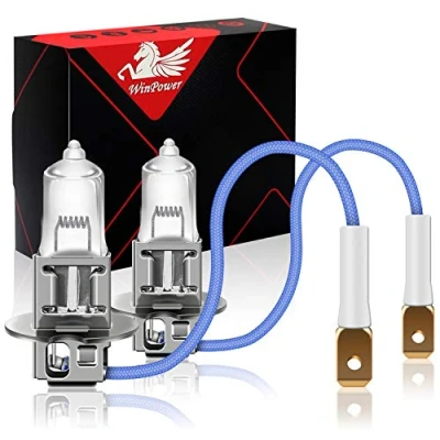 Afbeelding van WinPower H3 70W 24V Truck koplamp halogeenlampen 3000K geel super helder, 2 stuks