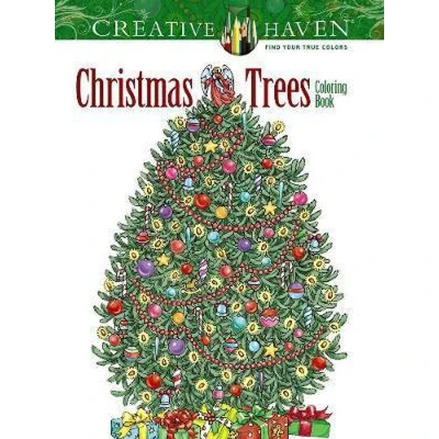 Afbeelding van Creative Haven Christmas Trees Coloring Book