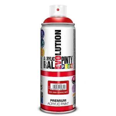 Afbeelding van Sprayverf Pintyplus Evolution RAL 3020 400 ml Traffic Red