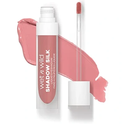 Afbeelding van Wet n Wild Shadow Silk Liquid Eyeshadow, Hoog Gepigmenteerde Vloeibare Oogschaduw met Glinsterende Finish, Droogt Snel, Gemakkelijk Aan te brengen Toverstaf Applicator, Sweetest Bloom Tint