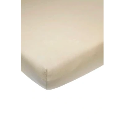 Afbeelding van Meyco Home Uni hoeslaken tweepersoons sand 160x200cm