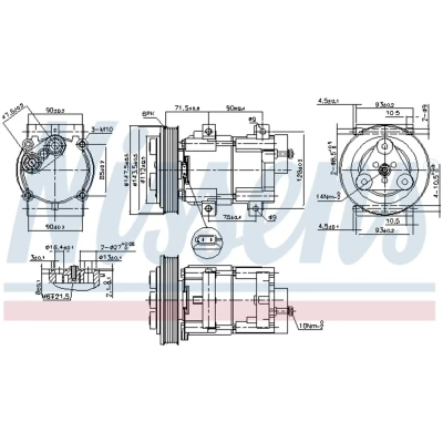 Afbeelding van Nissens Airco compressor 89190