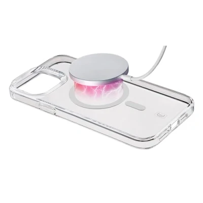 Afbeelding van Cellularline Iphone 15 Pro Max Case Gloss Magsafe Transparant