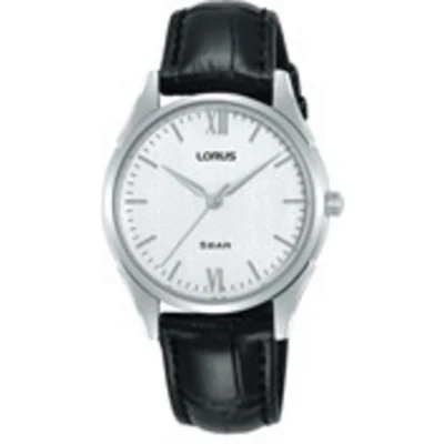 Afbeelding van Lorus RG279VX9 Horloge staal leder zilverkleurig zwart 32 mm