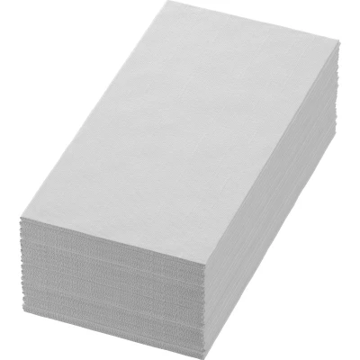 Afbeelding van 1500x Duni Tissue servet 40cm 1/8 vouw wit 2 laags