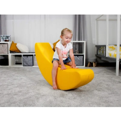 Afbeelding van Iglu Soft Play foam schommelwip banaan Geel