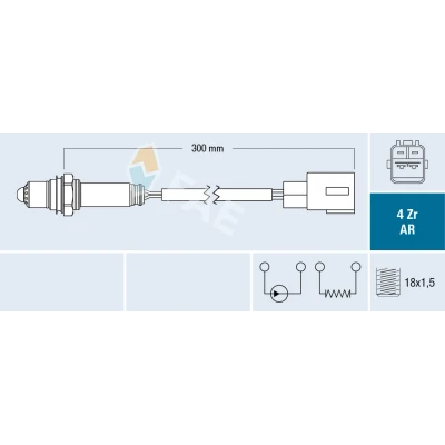 Afbeelding van FAE Lambda sonde 75621