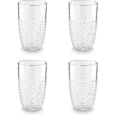 Afbeelding van vtwonen Longdrinkglazen Dots Glazen Set van 4 Drinkglazen 400 ml