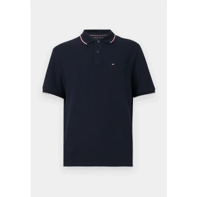 Afbeelding van Tommy Hilfiger Pocket Classic FIT POLO Poloshirt, Heren, Maat: XS, Desert sky