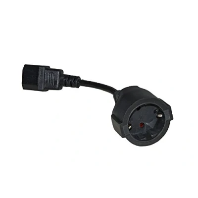 Afbeelding van Link lkadsk Power Adapter Kabel Duits Schuko stopcontact bus IEC C14 stekker, 15 cm