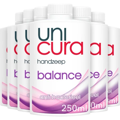 Afbeelding van 6x Unicura Vloeibare Zeep Navulling Balans 250ml