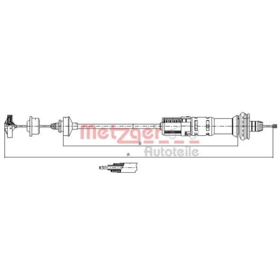 Afbeelding van Koppelingkabel METZGER 11.3058
