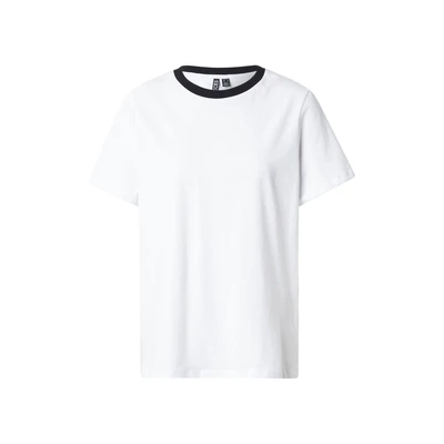 Afbeelding van Pieces T shirt Pcria Ss Solid Tee Jrs Noos Bc 17140802 Bright White/contrast Black Dames Maat XS