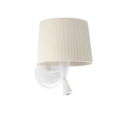 Afbeelding van Faro Lighting (UK) SAMBA Leeslampje Wandlamp Wit, E27