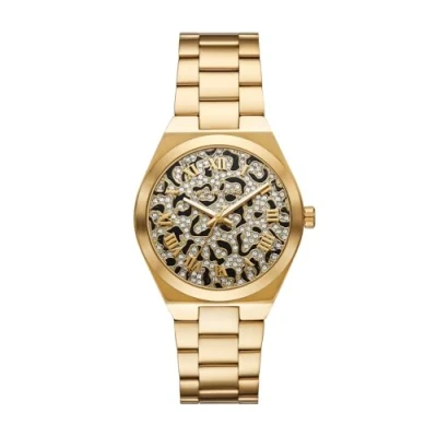 Afbeelding van Michael Kors dames Lennox horloge MK7500 in de kleur Goud
