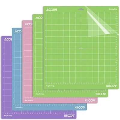 Afbeelding van AOOIIN Snijmat voor Cricut Explore One/Air/Air 2/Maker 5 Packs Snijmatten Vervanging Accessoires (Variëteit Cricut, 30 x cm)