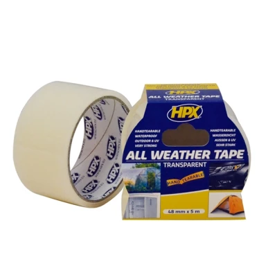 Afbeelding van HPX All Weather reparatie tape Breedte: 48 mm, Lengte 5 meter, Kleur: Transparant