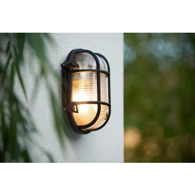 Afbeelding van Lucide DUDLEY Wandlamp Buiten 1xE27 IP65 Zwart