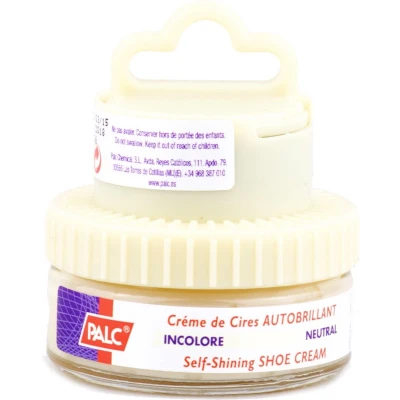 Afbeelding van Palc zelfsmeer Zelfglans Schoensmeer Schoencreme Schoenpoets 50ml Kleurloos Geschikt voor alle kleur schoenen