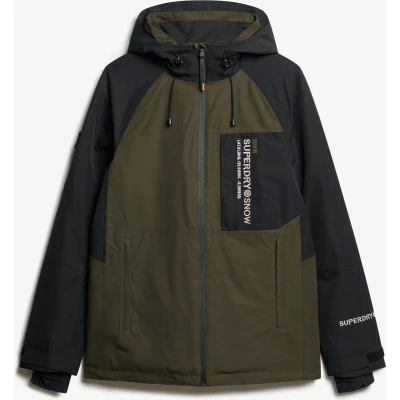 Afbeelding van Superdry SKI FREESTYLE CORE JACKET Heren Wintersportjas Army Khaki Maat 2XL