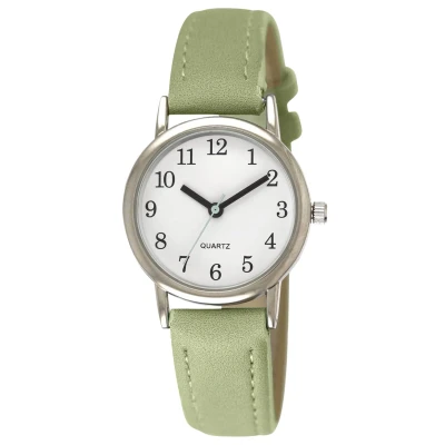 Afbeelding van Tyme Dames Horloge 27mm Wit/Groen Horloges voor Vrouwen &amp; Meisjes Polshorloge Uurwerk met Cadeauverpakking