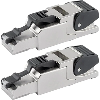 Afbeelding van Telegärtner J00026A2000 veldconfectioneerbare RJ45 stekker voor AWG24/1 AWG22/1, AWG27/7 AWG22/7 (2 sets)
