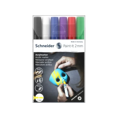 Afbeelding van Acryl Marker Schneider Paint it 310, etui 6st.