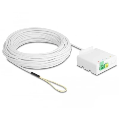 Afbeelding van Delock LWL Anschlussdose 2 x SC/APC Simplex mit Verlegekabel Set 30 m