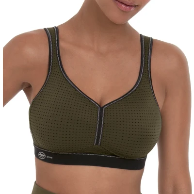 Afbeelding van Anita Performance Beugel BH, Dames, Maat: 70E, Dark oliv schwarz