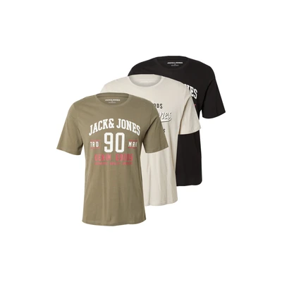 Afbeelding van JACK&amp;JONES JJETHAN TEE SS CREW NECK 3PK MP NOOS Heren T shirt Maat L