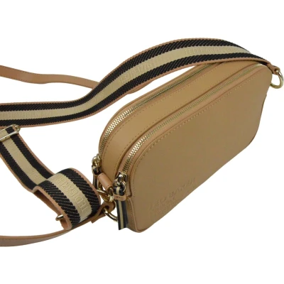 Afbeelding van Ted Baker Darcelo Branded Webbing Camera Bag Camel