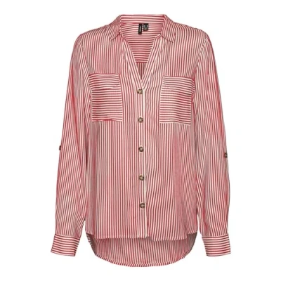 Afbeelding van Vero Moda Vmbumpy LS NEW NOOS Overhemdblouse, Dames, Maat: XS, Cayenne