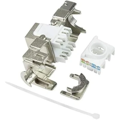Afbeelding van CAT6a keystone RJ45 STP Kabelverbinder Kabel Connector