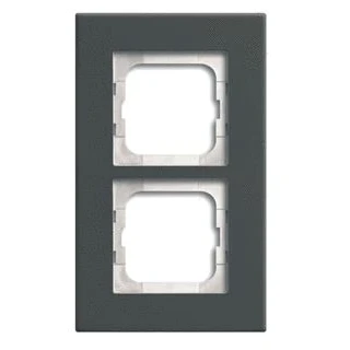 Afbeelding van Abb busch jaeger afdekraam carat 2v porselein antraciet 2cka001754a4821