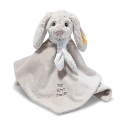Afbeelding van Steiff Knuffeldoek Konijn Lichtgrijs 26 cm
