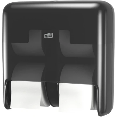 Afbeelding van Tork OptiServe Hulsloos Toiletpapier Dispenser 4 rol, zwart, p/st