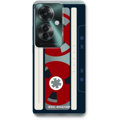 Afbeelding van Case Company® hoesje geschikt voor Oppo Reno 11 F Here&#039;s your tape Soft Cover Telefoonhoesje Bescherming aan alle Kanten en Schermrand