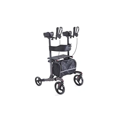Afbeelding van Moretti opvouwbare rollator met 4 wielen en een zitje