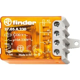 Afbeelding van Finder 27.05.8.230.0000 Stroomstootschakelaar Inbouw 2x NO 230 V/AC 10 A 2300 VA 1 stuk(s)