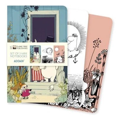 Afbeelding van Moomin Set of 3 Mini Notebooks: Unser beliebten Notizbücher im 3er Pack mit flexiblen, künstlerisch gestalteten Einbänden jeweils unterschiedlichen Motiven des Künstlers