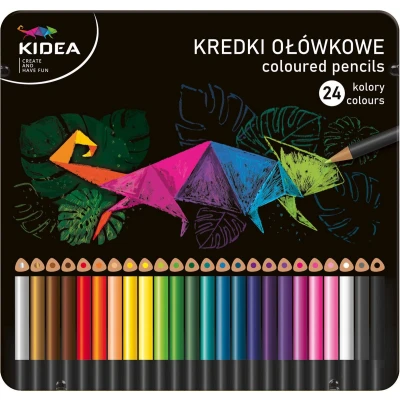 Afbeelding van Kidea Kleurpotloden 18 Cm Hout/staal 24 delig
