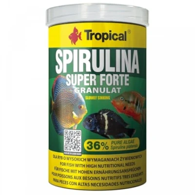 Afbeelding van Tropical Super Spirulina Forte Granulaat voer met 36% (Platensis) aandeel, per stuk verpakt (1 x 100 ml)