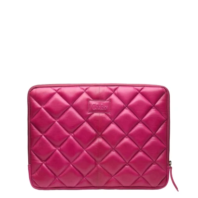 Afbeelding van Chabo Milano Padded Laptop Sleeve 15 16&quot; fuchsia Laptoptas Laptopsleeve