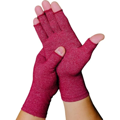 Afbeelding van KANGKA® Reuma Handschoenen maat S Chili Rood Compressie voor Artrose, Reuma, Artritis, RSI, CTS Unisex