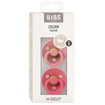 Afbeelding van BIBS® speen Colour Anatomische Dusty Roze/Kleurig 0 6 maanden, 2 stuks.