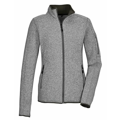 Afbeelding van killtec dames Gebreid fleecejack/fleecejack met opstaande kraag KOW 111 WMN KNT FLC JCKT, graumelange, 42, 41800 000