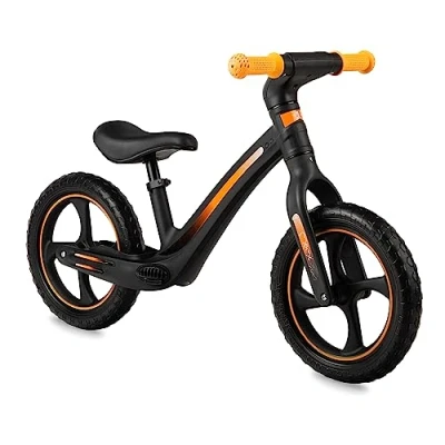 Afbeelding van Momi MIZO loopfiets voor meisjes en jongens (max. lichaamsgewicht 25 kg), met lekvrije kunststof wielen voetsteunen, lichte constructie, slechts 3 kg